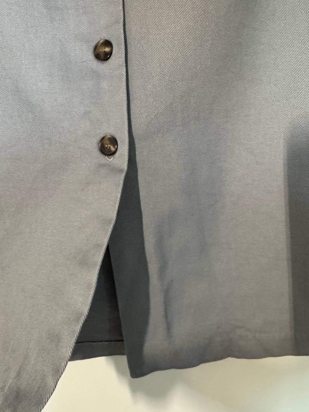 Mare Mare x Anthropologie Gray Button Front Utility Midi Skirt Size M - Picture 11 of 11